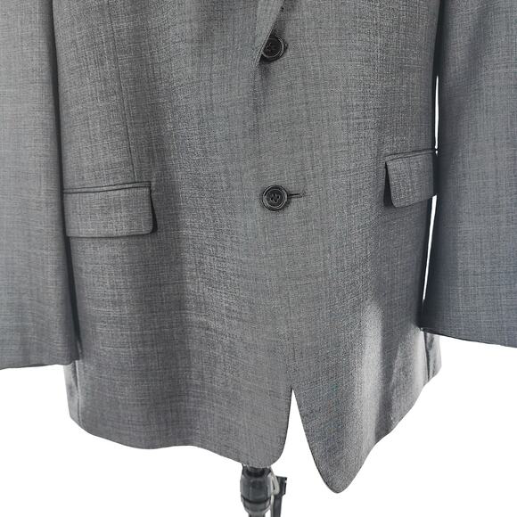 Lauren Ralph Lauren Men's Blazer Coat Jacket Long Sleeves Wool Gray Size 46L - Picture 3 of 8